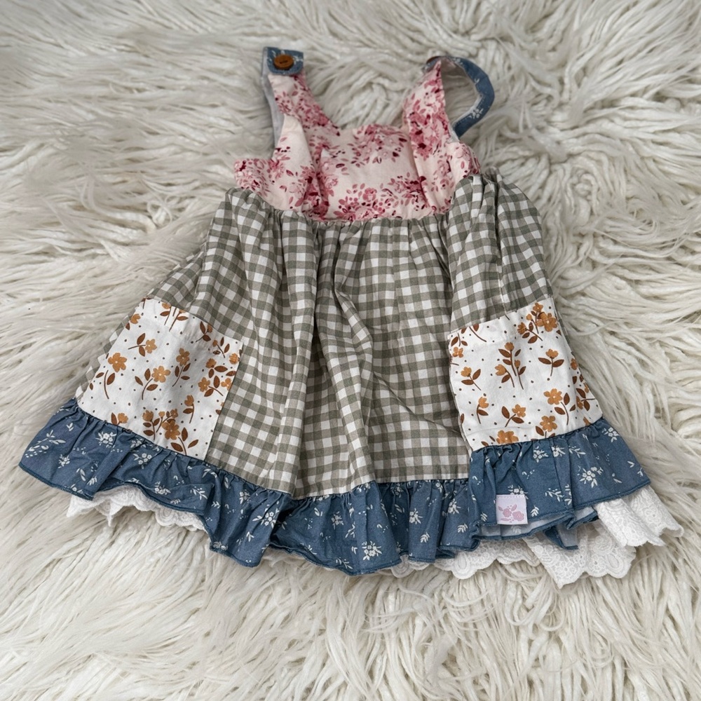 SweetHoney Pink and White Dress